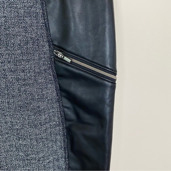 Athleta Herringbone Luxe Faux Leather Metro Drifter Legging Pant - Picture 4 of 8